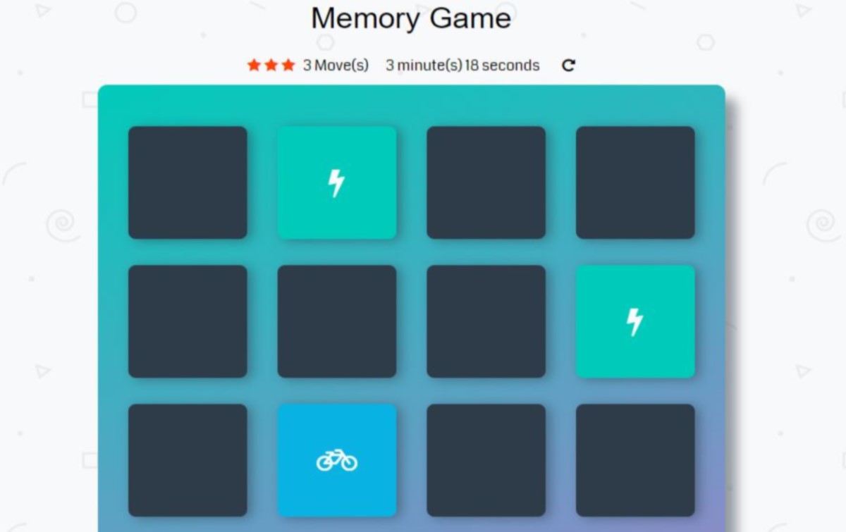 Memory game image project